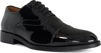 Dune London Mens SAN ANT Leather Toe Cap Gibsons Size UK 10 Lace Up Shoes Black