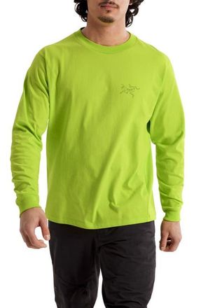 Arc'teryx Kragg Long Sleeve Cotton Graphic T-Shirt in Mantis at Nordstrom, Size Xx-Large