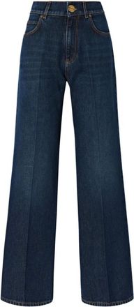 Pinko Pinko, Jeans, Dames, Blauw, W25, Denim, Wanda Wide Leg Denim