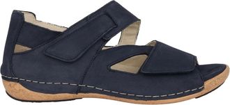 Waldl&auml;ufer Blauwe brede pasvorm sandaal voor vrouwen - Dames - Sandalen - Blauw - 37 1/2 EU - Leer - Schoenen