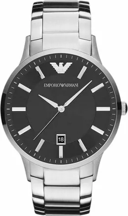 Emporio Armani Accessoires, Heren, Grijs, ONE Size, Renato Horloge