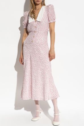 Alessandra Rich Floral Print Dress, Womens, Pink