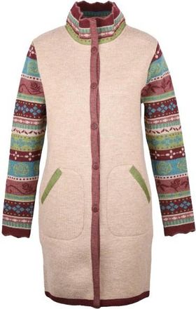 Flomax Oversize Mantel Rosalia Wolljacke f&uuml;r Damen | beige