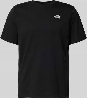 The North Face T-Shirt mit Label-Stitching in Black, Gr&ouml;&szlig;e XXL