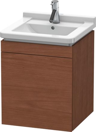 Duravit Duravit L-cube Mueble De Pared, 1 Puerta, Con Bisagra A La Derecha, 460mm, Para Starck 3 030348, Color: Chapa De Madera Aut&eacute;ntica De Nogal Americano -