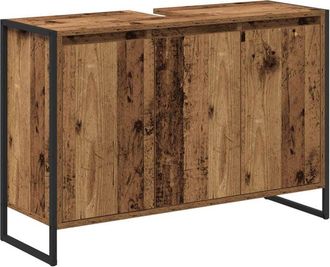 vidaXL Bathroom Cabinet Old Wood 90 x 30 x 60 cm Engineered Wood vidaXL