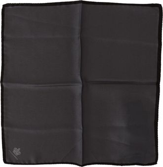 Dolce & Gabbana Gray 100% Silk Square heren grijs 100% zijde vierkante heren zakdoek