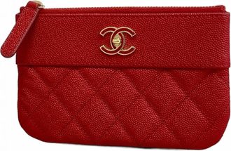 Chanel Grained Calfskin Coin Purse/Coin Case (Pre-Owned)