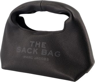 Marc Jacobs Womens The Mini Sack Purse - Marc Jacobs Leather Black Cowhide Accessories Vanity-Case