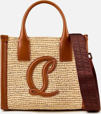 Christian Louboutin Womens Christian Louboutin By My Side Mini Tote Bag in Natural/Cuoio - Brown