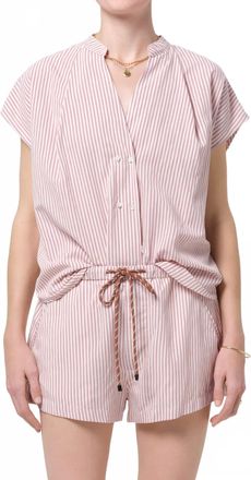 Citizens Of Humanity Penelope Blouse In Raspberry Stripe
