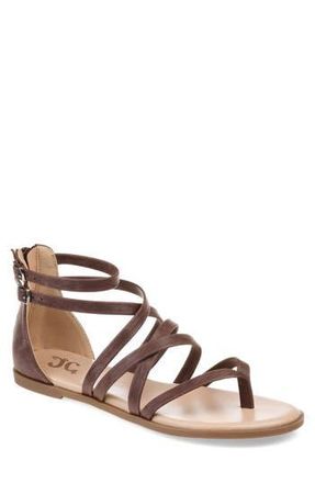 Journee Collection Zailie Gladiator Sandal - Wide Width in Brown at Nordstrom Rack, Size 8.5