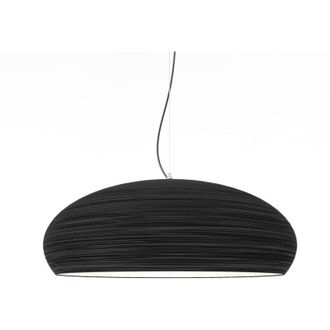 Lumicom Ufo Sospensione, 1xE27, max 42W, metallo, nero/bianco, D.60cm - Lumicom