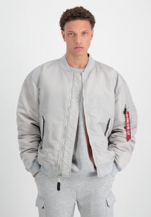 Alpha Industries Bomberjacke ALPHA INDUSTRIES MA-1 CS, Herren, Gr. 3XL, grau (pastel grau), Obermaterial: 100% Nylon; Futter: 100% Nylon; F&uuml;llung: 100% Polyester, Jack