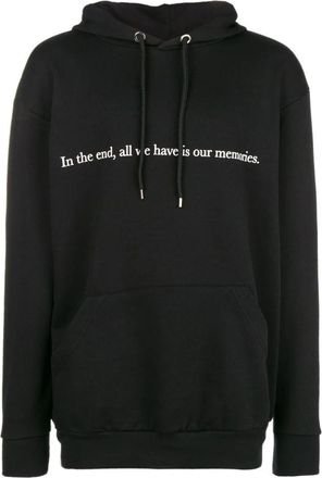 Throwback Hoodie Memories - Heren - Hoodies - Zwart - M - Katoen - Hoodies & sweatvesten