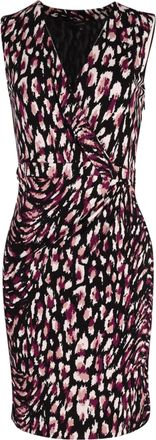Gucci Gucci jurk met print en overslag aan de voorkant, gemaakt van veelkleurige viscose