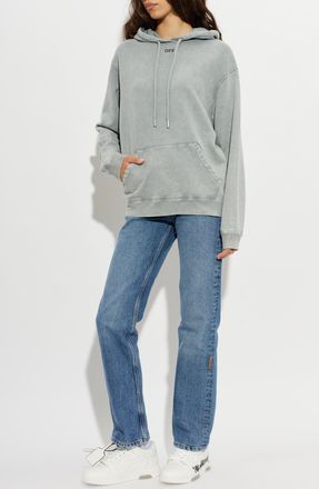 Off-white Hoodie, Womens, Light Blue