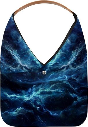 Generic Stars Nebula Reusable Lightweight Grocery Bags - Foldable Into Compact Pouch, Washable & Sturdy, Multipurpose for Shopping and Travel