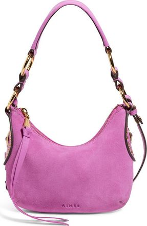 Aim&eacute;e Mini Roma Crossbody Bag in Bloom Suede at Nordstrom