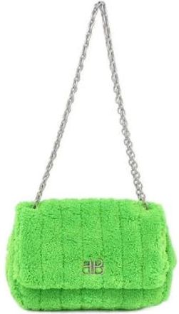 Balenciaga Pre-owned Monaco Polyester Schoudertas - Dames - Vintage Schoudertas - Groen - ONE Size - Polyester - Vintage
