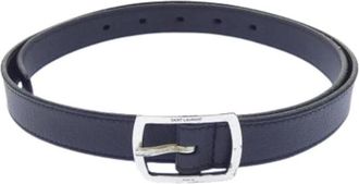 Saint Laurent Pre-owned Vintage Riem - Dames - Vintage Accessoires - Zwart - ONE Size - Leer - Vintage