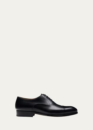 Magnanni Mens Naxos Leather Cap-Toe Oxfords