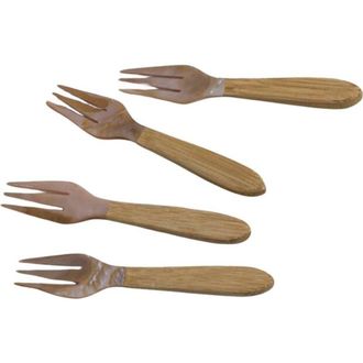 Be Home Serin Shell Cocktail Forks - Set of 4 in Pink at Nordstrom