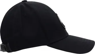 Moose Knuckles Mens Logo Icon Baseball Hat Blk-Blk Cotton E Hairbands Blk/blk