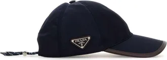Prada Mens Re-Nylon Baseball Cap Navy