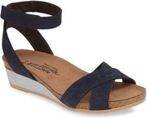 Naot Wand Wedge Sandal in Navy at Nordstrom Rack, Size 11Us / 42Eu