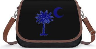 Generic South Carolina Flag Fashion Womens Crossbody Bags Novelty Handbag Shoulder Bag Purse
