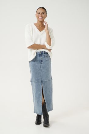 Kaffe Denim rok Regular fit Washed Blue denim