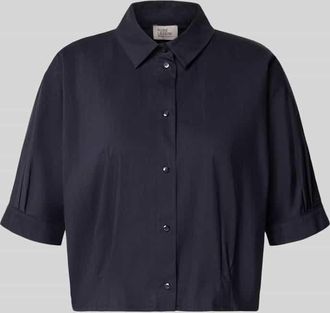 robe l&eacute;g&egrave;re Regular Fit Hemdbluse mit Hemdblusenkragen in Marine, Gr&ouml;&szlig;e 34