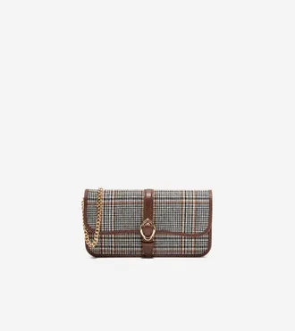 Cole Haan Womens Alexandria Wallet On A Chain - Grey