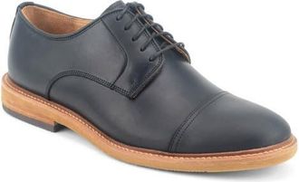 Warfield & Grand Clement II Cap Toe Derby in Black at Nordstrom, Size 10.5