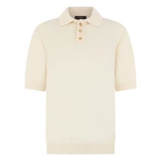 Slowear Polo Shirts, male, Beige, Size: XL Cotton Polo Shirt
