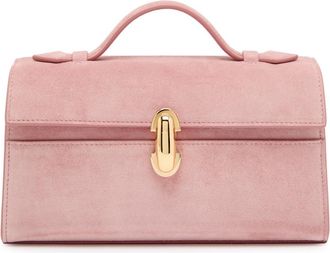 Savette Symmetry Suede Pochette - Pink - One Size