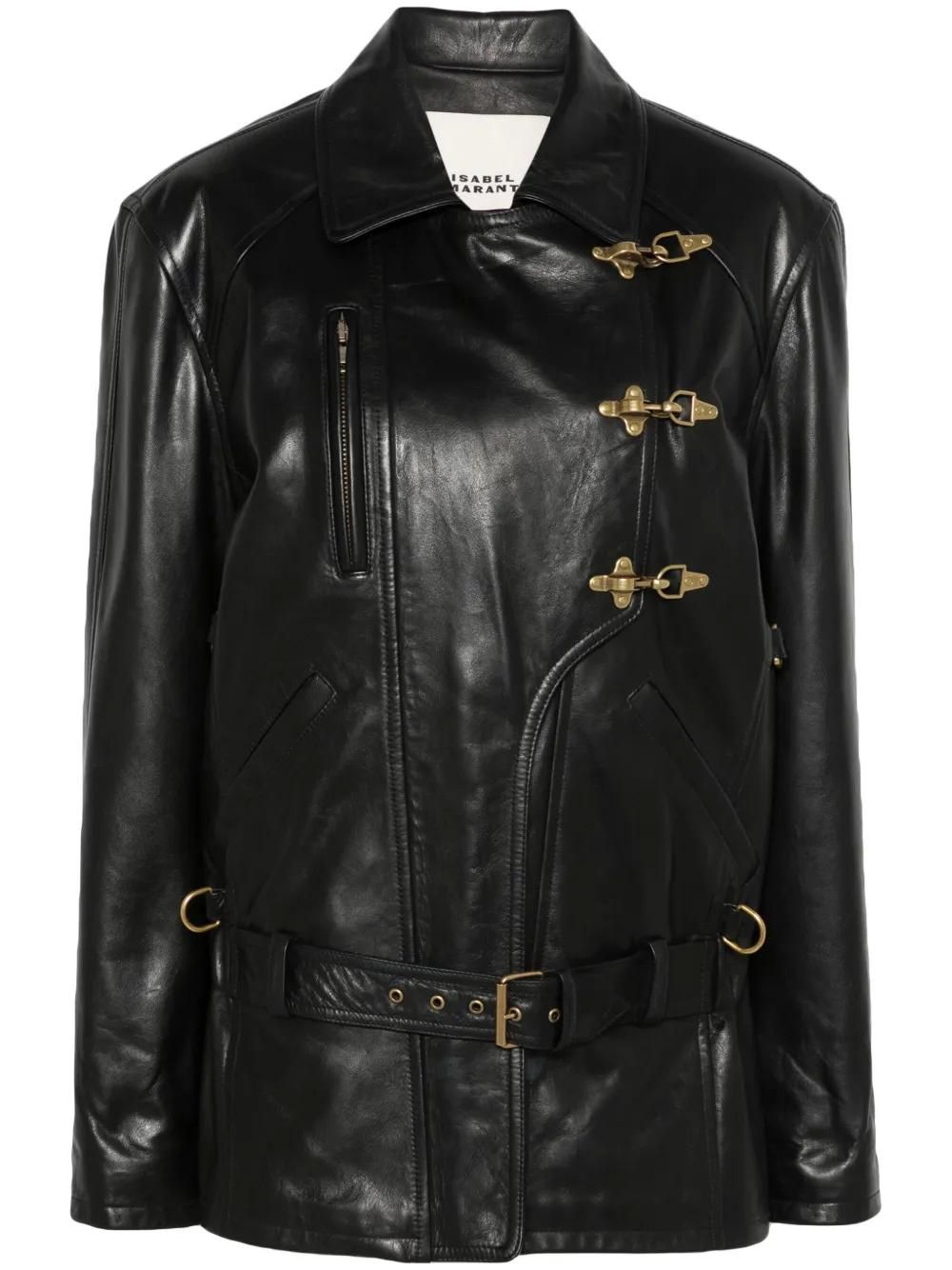 【関税込み】Isabel Marant タン Alexandra レザージャケット Isabel Marant Tan Alexandra Leather Jacket from $1,396.00