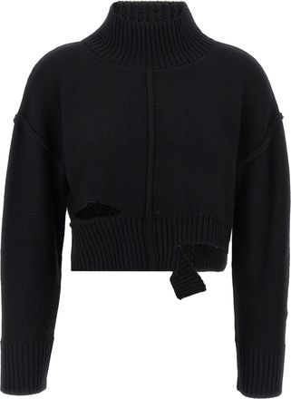 Maison Margiela Mm6 Maison Margiela Womens Distressed Sweater