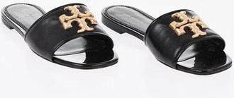 Tory Burch Leather Slides ELEANOR with Front Logo size 38