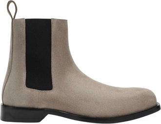 Loewe Schoenen, Heren, Beige, 44 EU, Leer, Chelsea Bootie