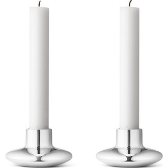 Georg Jensen Koppel Set of 2 Candleholders in Stainless Steel at Nordstrom