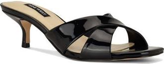 Nine West Merlana Kitten Heel Sandal in Black at Nordstrom, Size 7.5