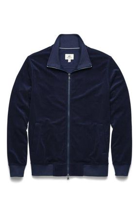 Surfside Supply Co. Frank Saltwater Terry Track Jacket in Navy Blazer at Nordstrom, Size Xx-Large