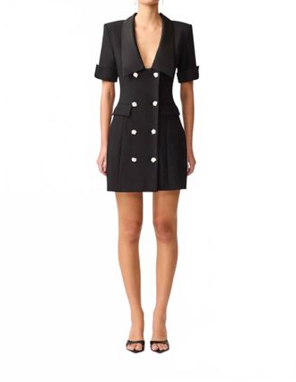 Elliatt Ruby Mini Blazer Dress In Black