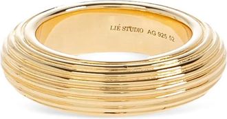 LI&Eacute; STUDIO Amelia geribbelde ring - Goud