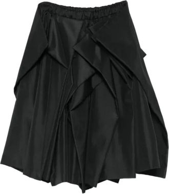 Comme Des Gar&ccedil;ons Falda midi plisada con drapeado - Skirts - Mujer - Negro - S