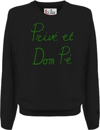 MC2 Saint Barth Her 0001 - 00542I.00542I Sweater - Heren - Ronde hals truien - Zwart - M - Truien & Vesten
