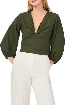 Parker Seashell Hardware Cotton Top in Midnight Sage at Nordstrom Rack, Size 10