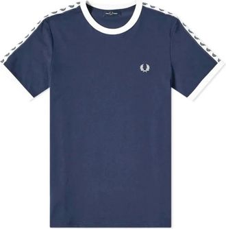 Fred Perry T-Shirt Ringer - - Tops - Uomo - Blu - 2XL